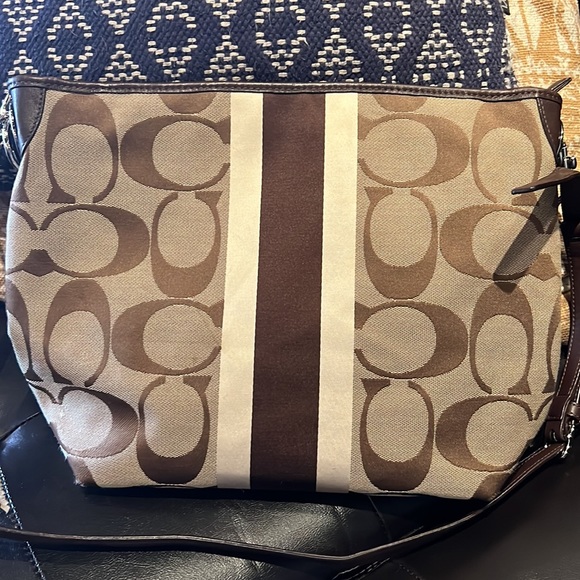 COACH SIG Hamilton Stripe Shoulderbag - Picture 5 of 12